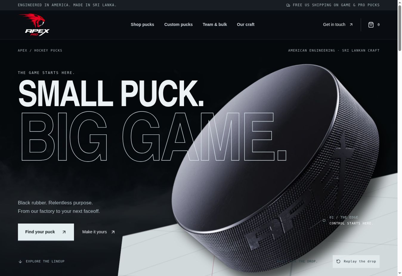 Morpheus transformation concept for Apex Hockey Pucks